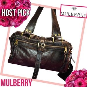 MULBERRY Dark Brown Soft Leather Satchel 287181